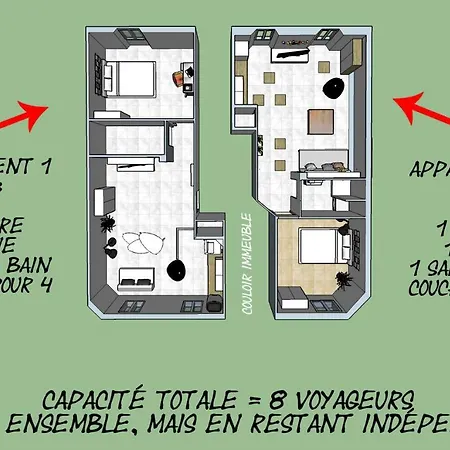 Apartman Gregbnb - Appartement 1 Chambre - Balcom - Clim -2